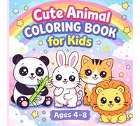 Cute Kawaii Animals Coloring Book for Kids: Fun, Easy and Adorable Coloring Pages for Kids