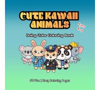 Cute Kawaii Animals Doing Jobs Coloring Book: Bold & Easy Coloring Pages for Kids Ages 4-8