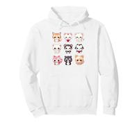Cute Kawaii Animals Set Chibi Anime Multiple Pet Lover Sudadera con Capucha