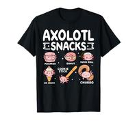 Cute Kawaii Axolotl Snacks | Animal Lover Foodie Axolotls Camiseta