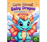 Cute Kawaii Baby Dragon Coloring Book for Kids: Bold and Easy Cute Baby Dragon Coloring Pages for Kids Ages 4-10 | 50 Adorable Kawaii Dragons with Simple Fun Designs for Boys and Girls