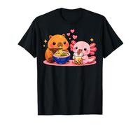 Cute Kawaii Capybara Ramen Axolotl Boba Kids Boys Girls Camiseta