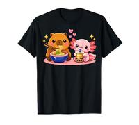 Cute Kawaii Capybara Ramen Axolotl Boba Kids Boys Girls Camiseta