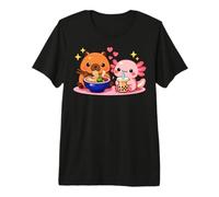 Cute Kawaii Capybara Ramen Axolotl Boba Kids Boys Girls Camiseta Premium