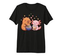Cute Kawaii Capybara Ramen Axolotl Boba Kids Boys Girls Camiseta Premium