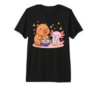 Cute Kawaii Capybara Ramen Axolotl Boba Kids Boys Girls Camiseta Premium