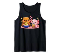 Cute Kawaii Capybara Ramen Axolotl Boba Kids Boys Girls Camiseta sin Mangas