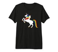 Cute Kawaii Cartoon Womens Girls Kids Unicorn Bunny Lover Camiseta Premium