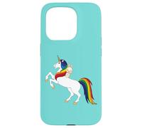 Cute Kawaii Cartoon Womens Girls Kids Unicorn Bunny Lover Carcasa para iPhone 15 Pro