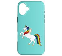 Cute Kawaii Cartoon Womens Girls Kids Unicorn Bunny Lover Carcasa para iPhone 16 Plus