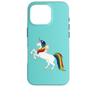 Cute Kawaii Cartoon Womens Girls Kids Unicorn Bunny Lover Carcasa para iPhone 16 Pro
