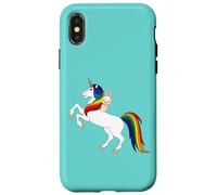 Cute Kawaii Cartoon Womens Girls Kids Unicorn Bunny Lover Carcasa para iPhone X/XS
