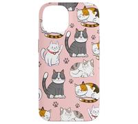 Cute Kawaii Cat Lovers Pattern Kitten Mom Carcasa para iPhone 14