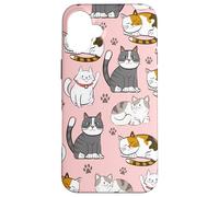 Cute Kawaii Cat Lovers Pattern Kitten Mom Carcasa para iPhone 16 Plus