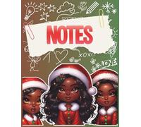 Cute Kawaii Christmas Chibi Girl Notebook | Holiday Notes Journal for Girls & Teens | 8.5x11 Lined Pages for Writing, School & Festive Season ... lined pages for school notes and journaling