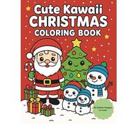 Cute Kawaii Christmas Coloring Book