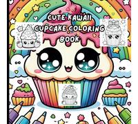 Cute Kawaii Cupcake Coloring Book