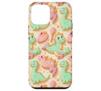 Cute Kawaii Dino T Rex Cookie Dinosaur Pattern for Kids Carcasa para iPhone 12 Mini