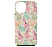 Cute Kawaii Dino T Rex Cookie Dinosaur Pattern for Kids Carcasa para iPhone 12 Mini