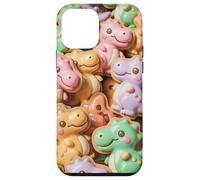 Cute Kawaii Dino T Rex Cookie Dinosaur Pattern for Kids Carcasa para iPhone 12 Mini