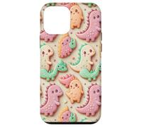 Cute Kawaii Dino T Rex Cookie Dinosaur Pattern for Kids Carcasa para iPhone 12 Mini