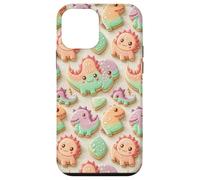 Cute Kawaii Dino T Rex Cookie Dinosaur Pattern for Kids Carcasa para iPhone 12 Mini