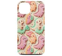 Cute Kawaii Dino T Rex Cookie Dinosaur Pattern for Kids Carcasa para iPhone 13