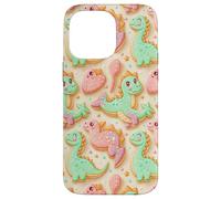 Cute Kawaii Dino T Rex Cookie Dinosaur Pattern for Kids Carcasa para iPhone 14 Pro MAX