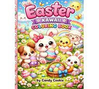 Cute Kawaii Easter Animals Coloring Book for Kids Ages 4-8 Fun and Easy Spring & Easter Coloring Pages with Bunnies, Eggs, and Adorable Animals: Fun ... Ages 4-8 (Cute Kawaii Holiday Coloring Books)