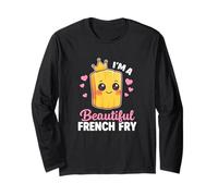 Cute Kawaii French Fries Cartoon Food Lover Anime Style Manga Larga