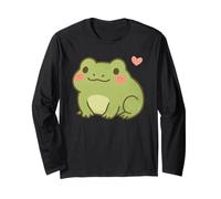 Cute Kawaii Frog Adorable Amphibian Animal, Lover Cottagecor Manga Larga