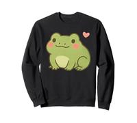 Cute Kawaii Frog Adorable Amphibian Animal, Lover Cottagecor Sudadera