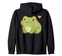Cute Kawaii Frog Adorable Amphibian Animal, Lover Cottagecor Sudadera con Capucha