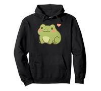 Cute Kawaii Frog Adorable Amphibian Animal, Lover Cottagecor Sudadera con Capucha