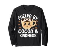 Cute Kawaii Hot Chocolate Kindness Cozy Cocoa Manga Larga