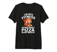 Cute Kawaii Kids Boys Fitness Whole Pizza Red Panda Lover Camiseta Premium
