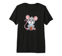 Cute Kawaii Kids Boys Girl Bubble Tea Boba Tea Pet Rat Lover Camiseta Premium