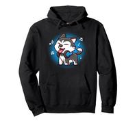 Cute Kawaii Kids Boys Girls Music Siberian Husky Dog Lover Sudadera con Capucha