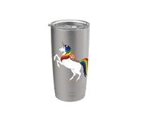 Cute Kawaii Kids Womens Girls Unicorn Red Panda Lover Vaso térmico de acero inoxidable de doble pared