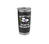 Cute Kawaii Kids Womens Napping Not Lazy Power Saving Panda Vaso térmico de acero inoxidable de doble pared