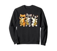 Cute Kawaii Kitten Saxophone Trio Music Lovers Sudadera