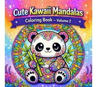 Cute Kawaii Mandalas Coloring Book - Volume 2: Adorable Kawaii Animals Mandala Designs | Cute Panda, Fox, Bunny & More | Relaxing Stress-Relief Coloring Book for Adults and Teens