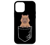 Cute Kawaii Meme Lover Kids Pocket Capybara Cartoon Carcasa para iPhone 12 mini