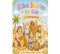 Cute Kawaii Old Testament Bible Coloring Book for Kids: Fun & Easy Bible Coloring Pages with Adorable Characters for Ages 3-8: A Sweet Christian ... & Goliath, Jonah, Daniel, Joseph, and More