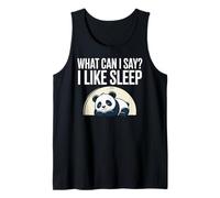 Cute Kawaii Panda, What Can I Say? I Like Sleep Camiseta sin Mangas