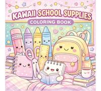 Cute Kawaii School Coloring Book for Kids: Fun Back-to-School Coloring Pages with Adorable Classroom Objects (The Cozy Calm Coloring Collection)