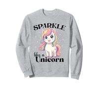 Cute Kawaii Sparkly Unicorn Pastel Magic Rainbow Fantasy Sudadera