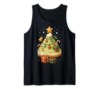 Cute Key Lime Pie Árbol de Navidad Navidad Camiseta sin Mangas