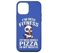 Cute Kids Boys Chibi Kawaii Into Fitness Whole Pizza Panda Carcasa para iPhone 12 mini