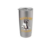 Cute Kids Boys Girls Funny Ate My Homework Bostie Dog Lover Vaso térmico de acero inoxidable de doble pared
